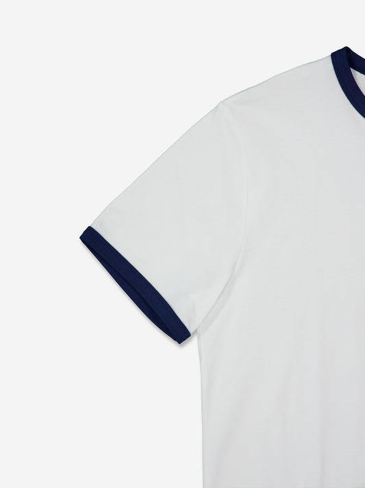 Camiseta blanca de manga corta boxy fit - Jane