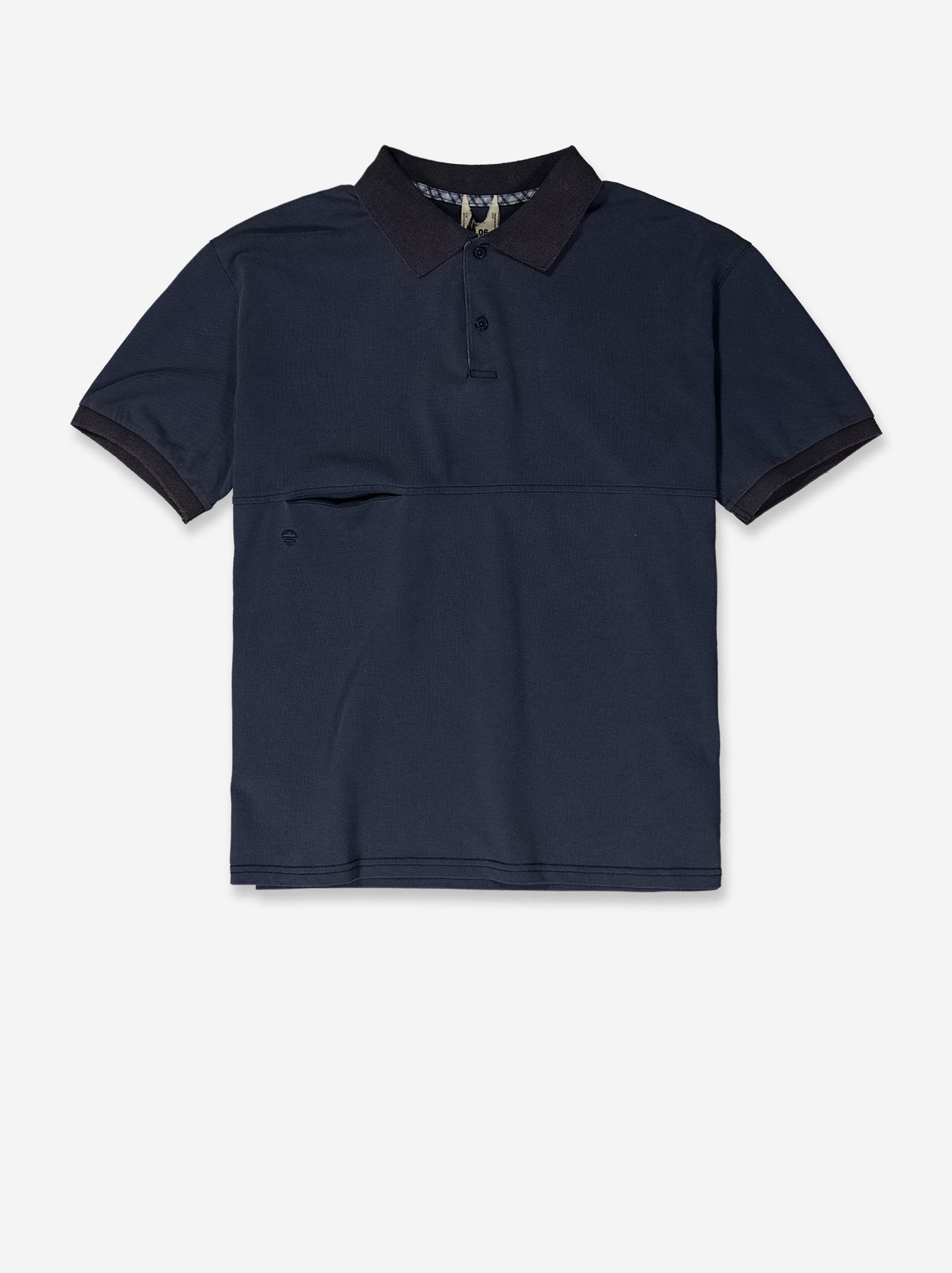 Polo técnico azul marino con bolsillo oculto - Poki