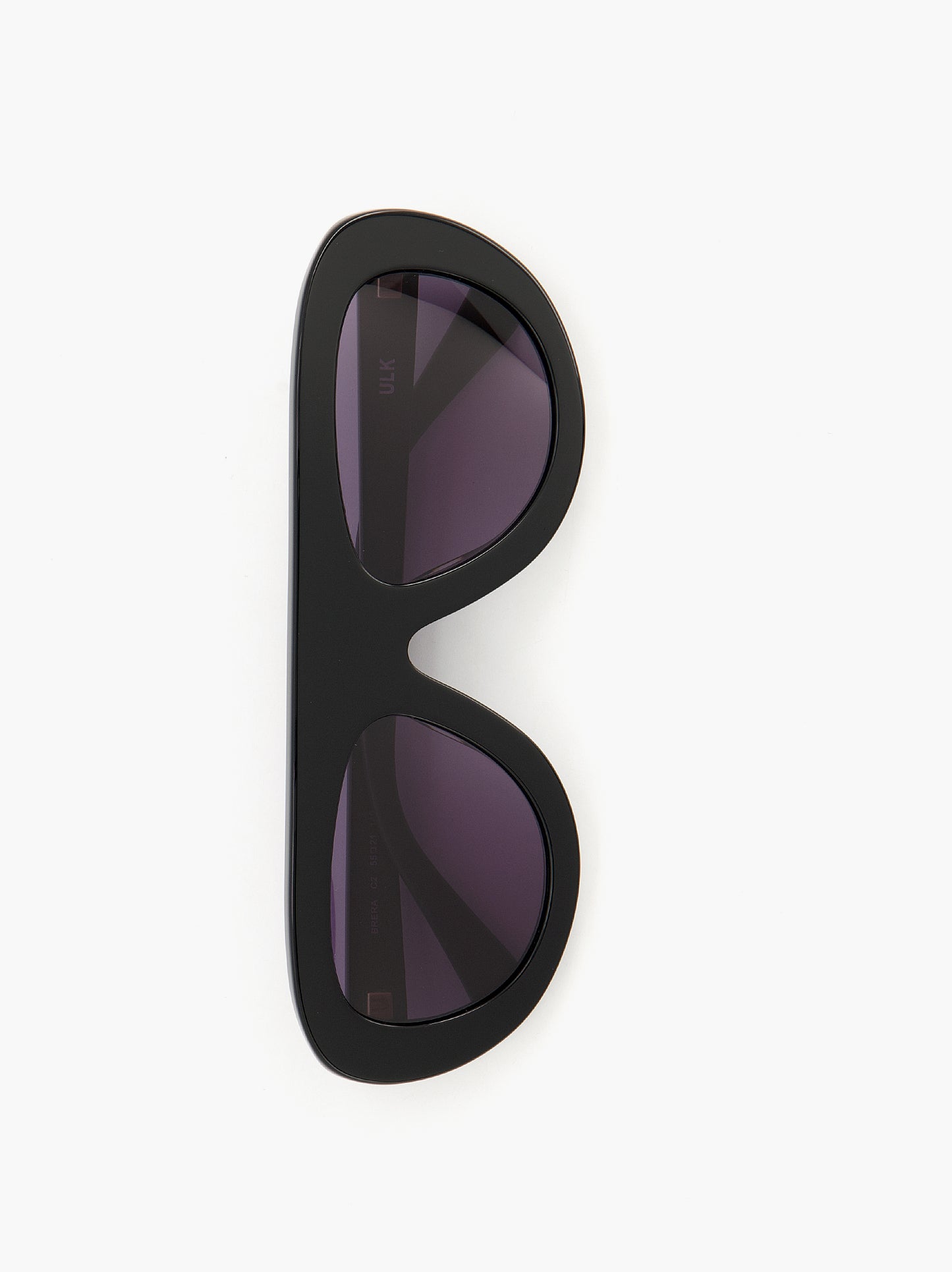 Gafas de sol negras envolventes con lente violeta - Brera