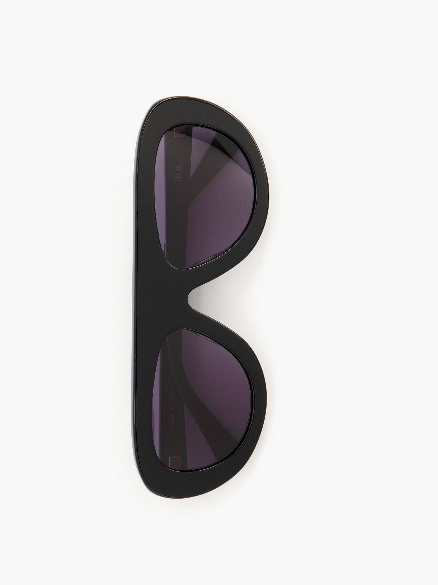 Gafas de sol negras envolventes con lente violeta - Brera