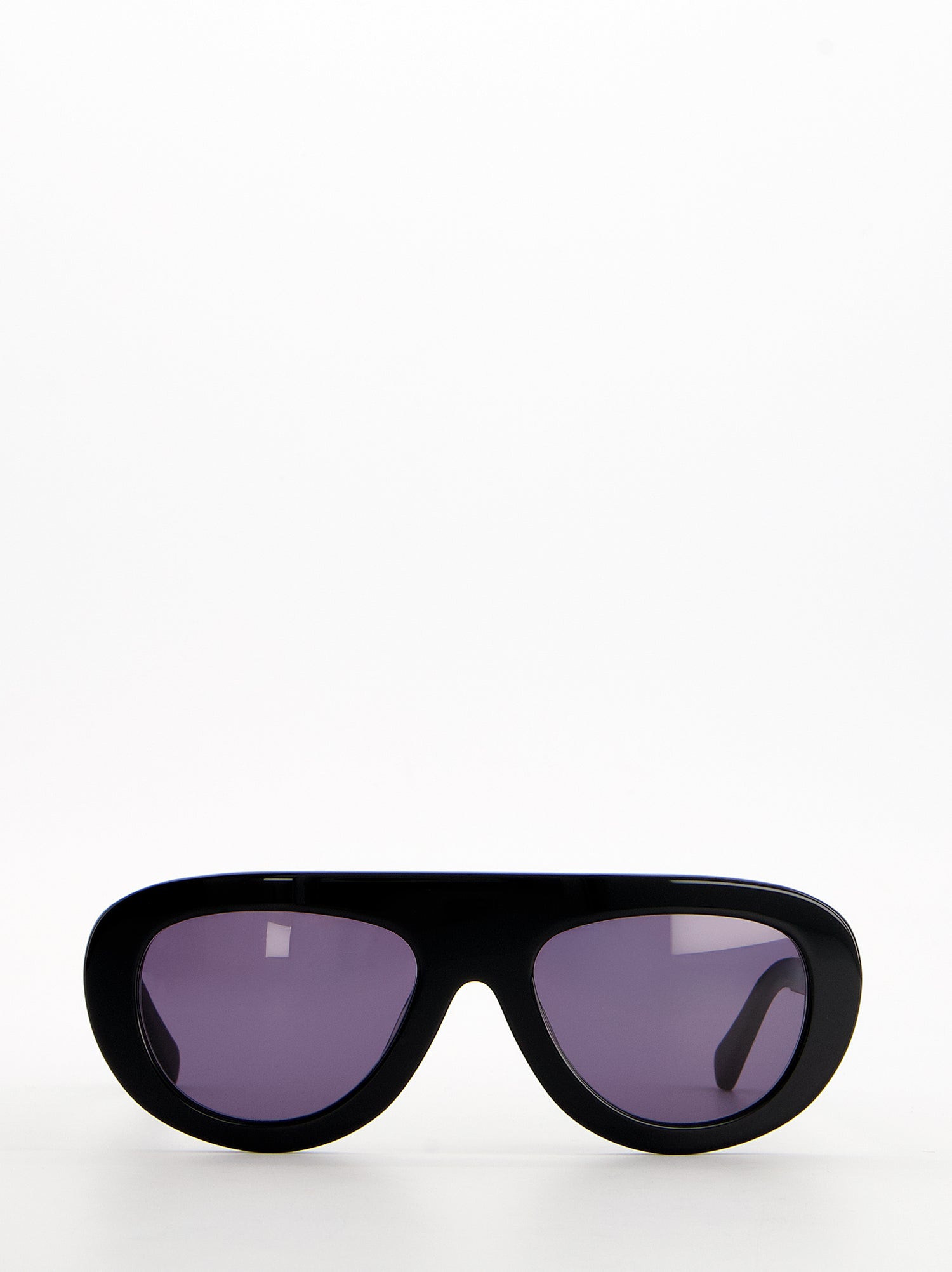 Gafas de sol negras envolventes con lente violeta - Brera