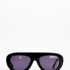 Gafas de sol negras envolventes con lente violeta - Brera