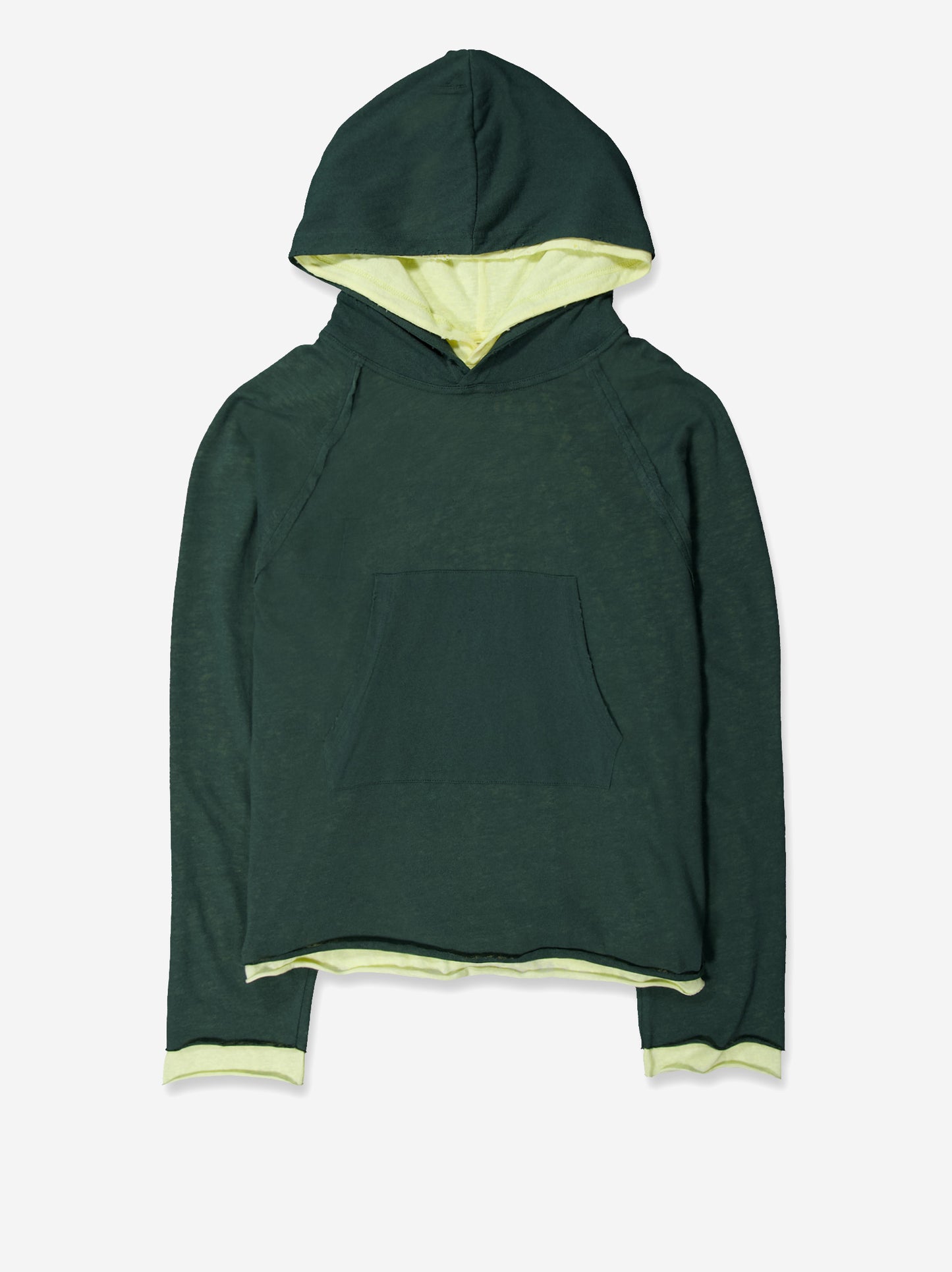 Sudadera doble con capucha contraste - Twotwo