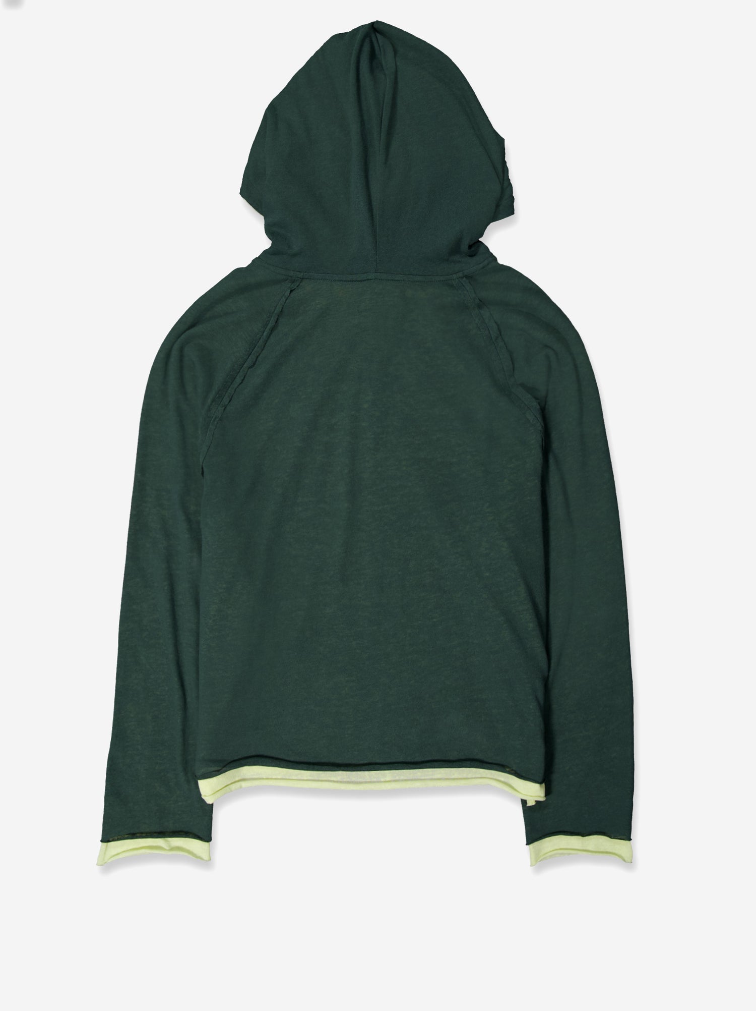 Sudadera doble con capucha contraste - Twotwo