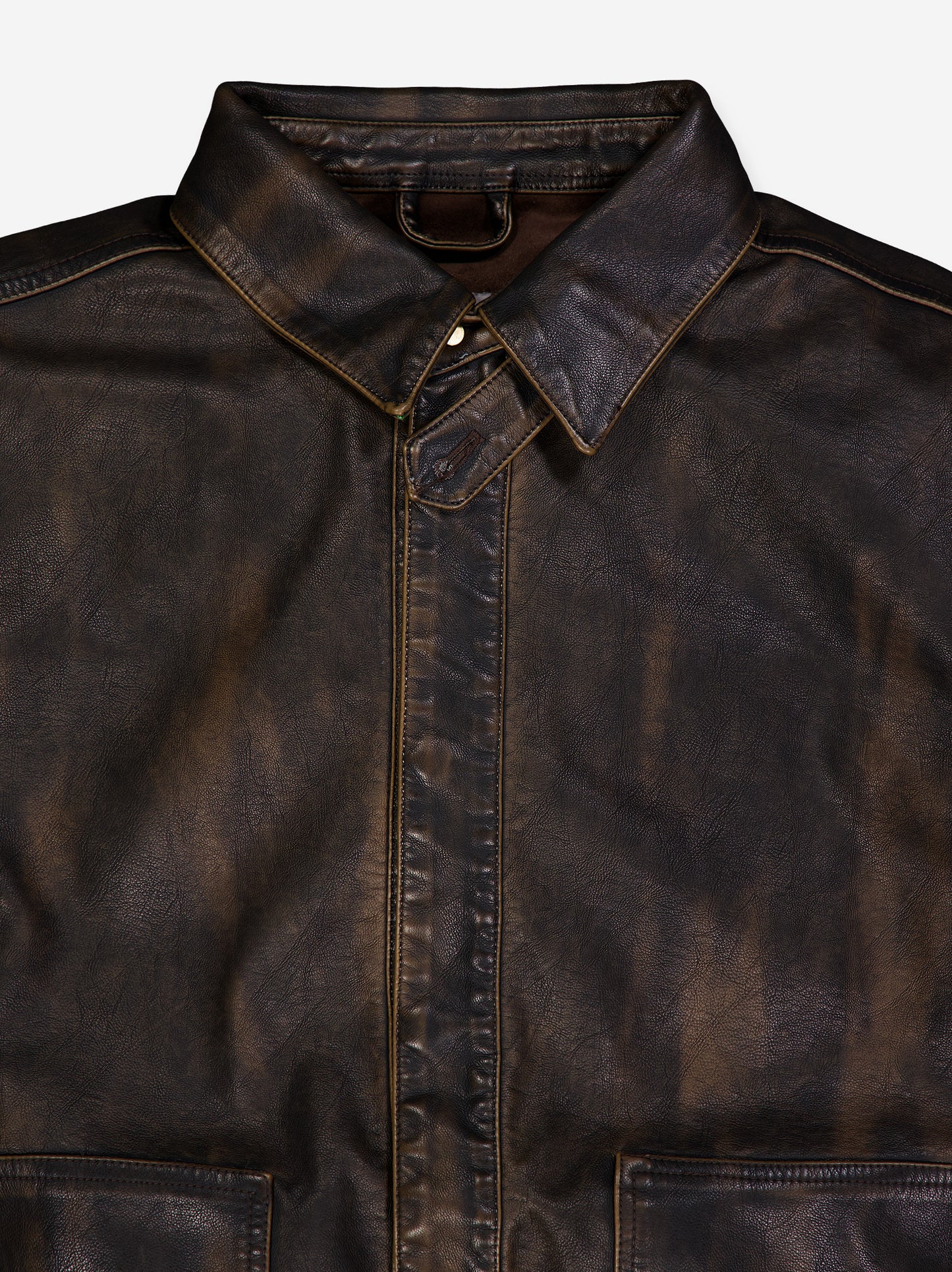 Cazadora bomber desgastada efecto piel - Nilo