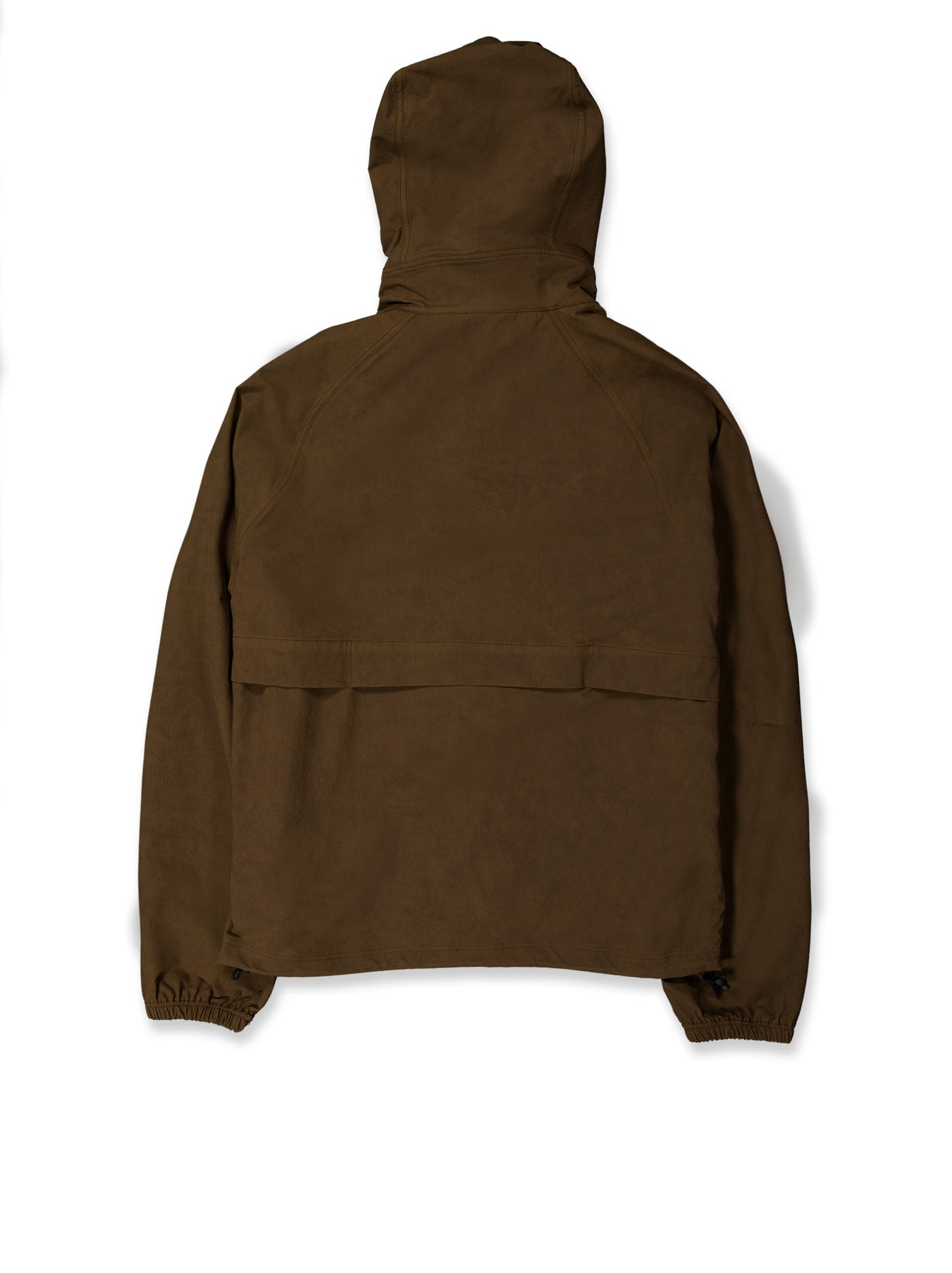 Chaqueta ligera textura con capucha marrón - Wave