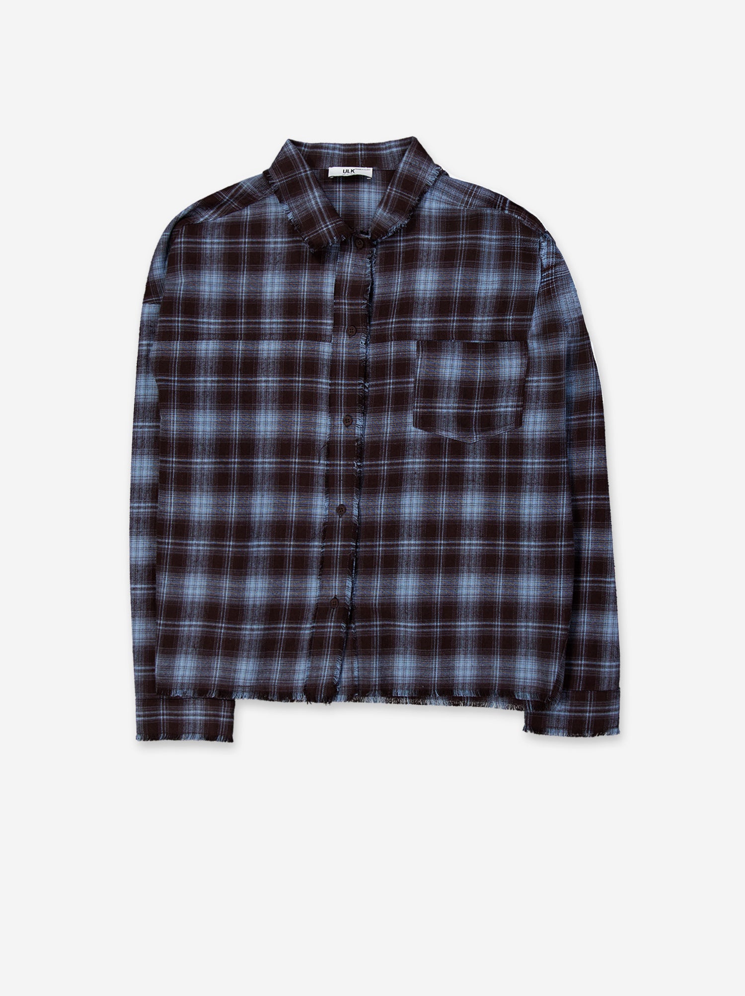 Relaxed fit plaid shirt - Blue