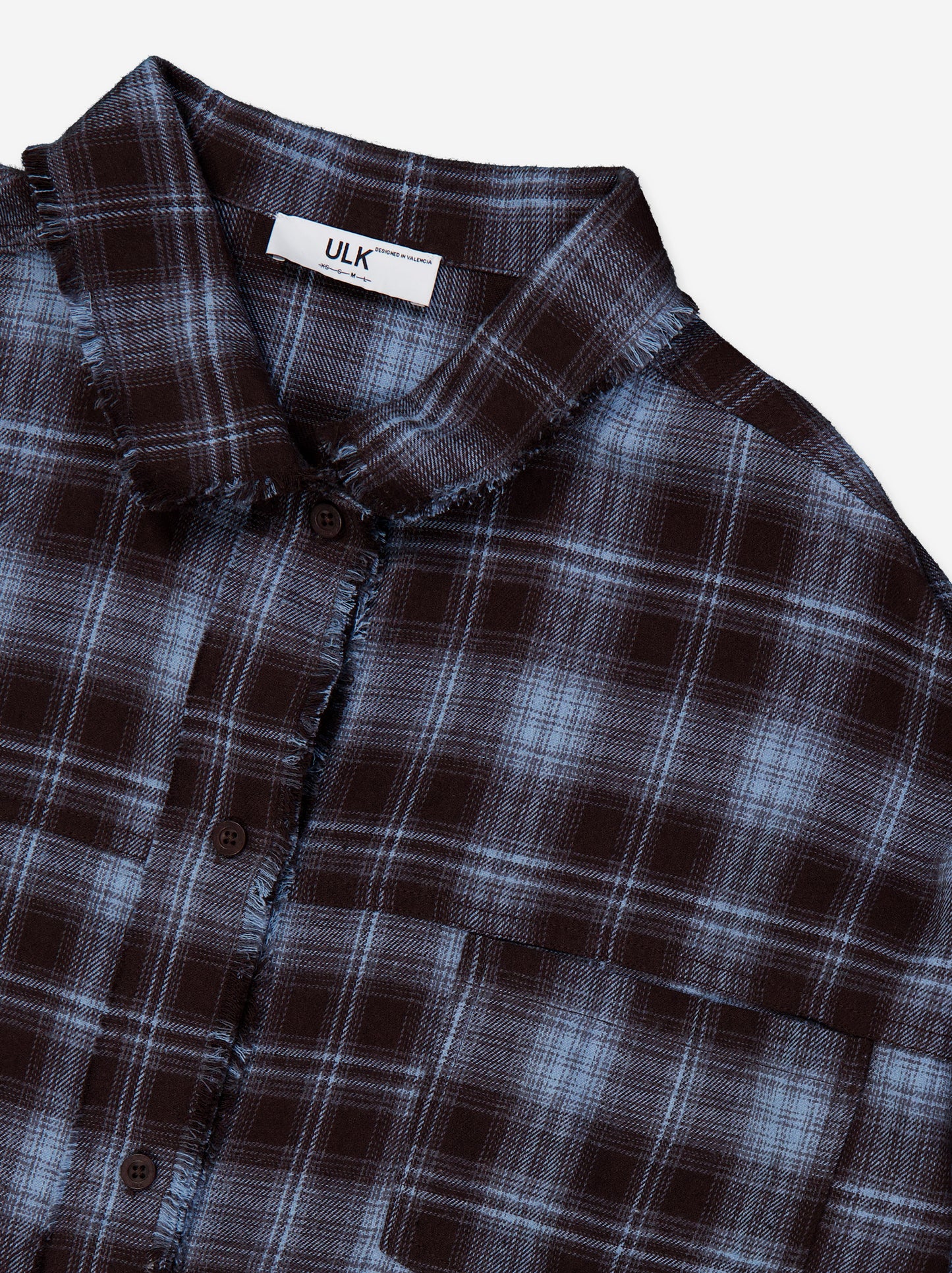 Camisa a cuadros relaxed fit - Blue