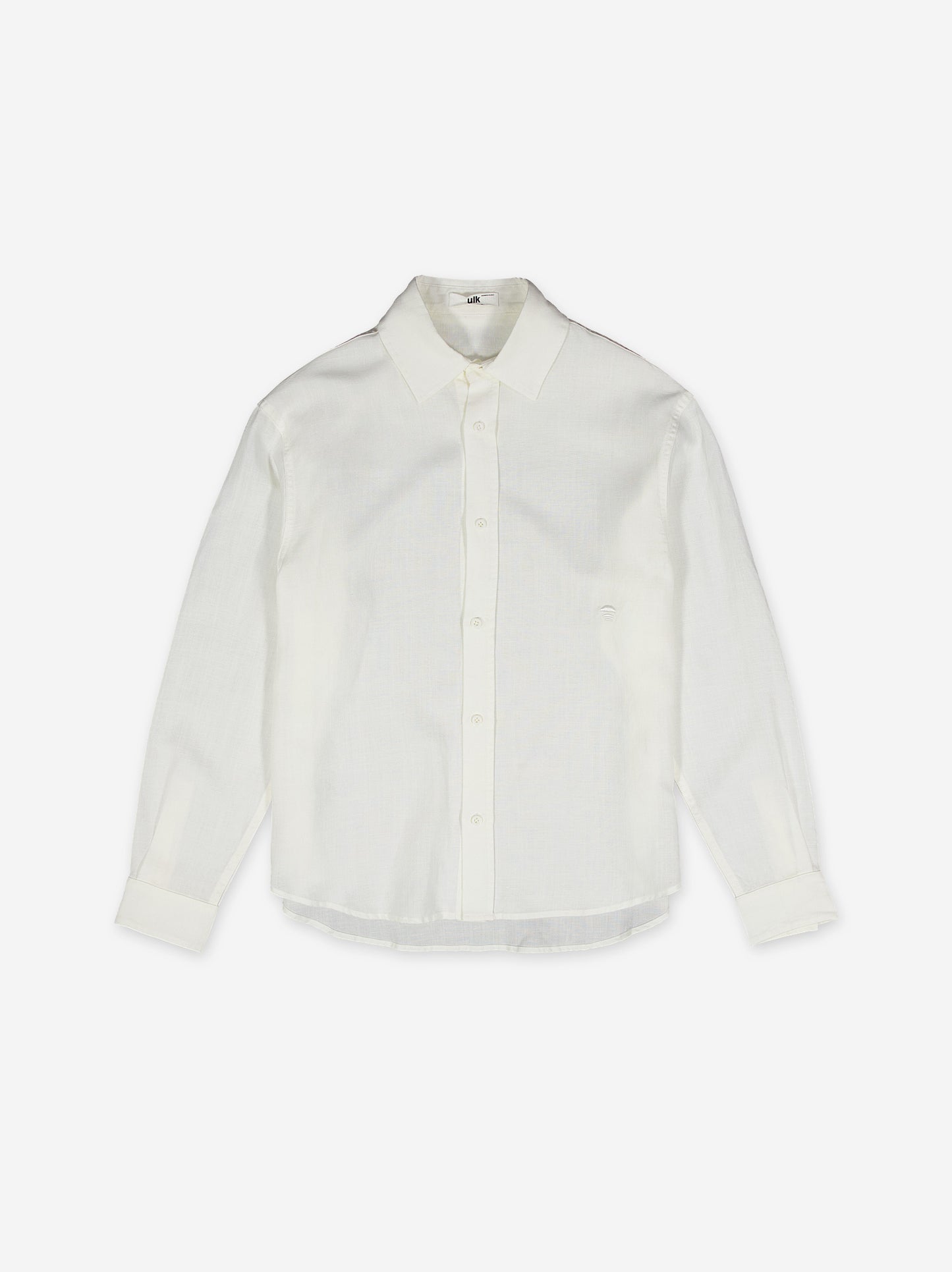 Camisa blanca de lino manga larga - Bambu