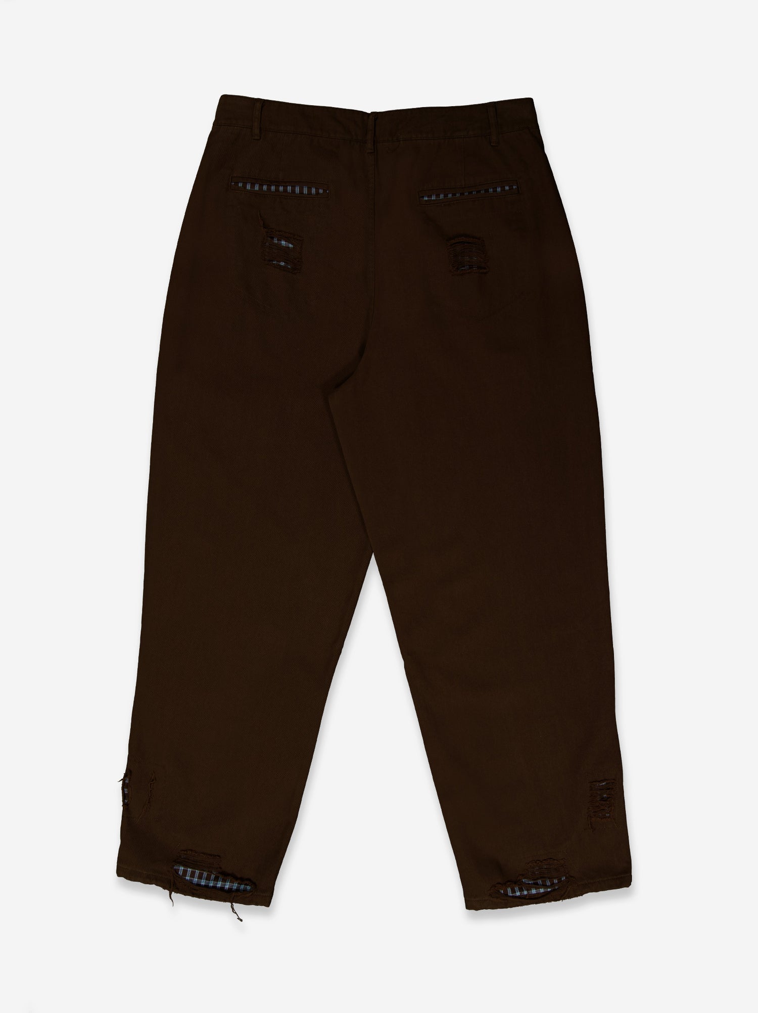 Pantalones relaxed fit con detalles de roturas Rouchy