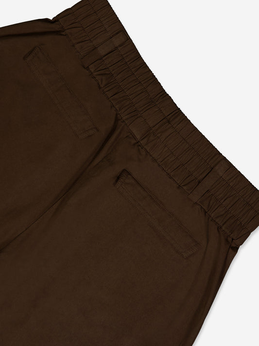 Shorts utility con cintura elástica y contraste bolsillos - Boxe