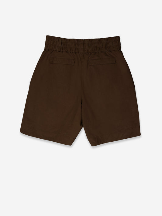 Shorts utility con cintura elástica y contraste bolsillos - Boxe