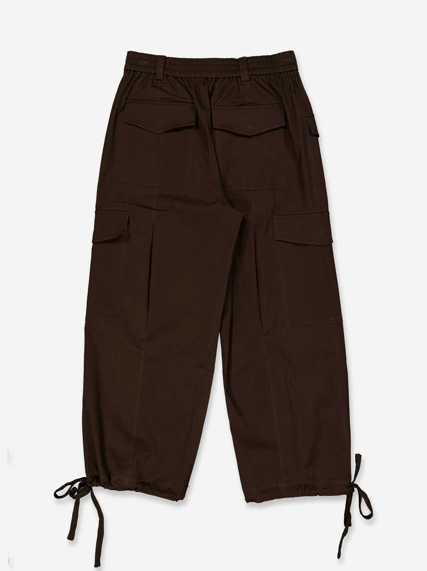 Pantalón cargo marrón con bajo ajustable y bolsillos Breeze