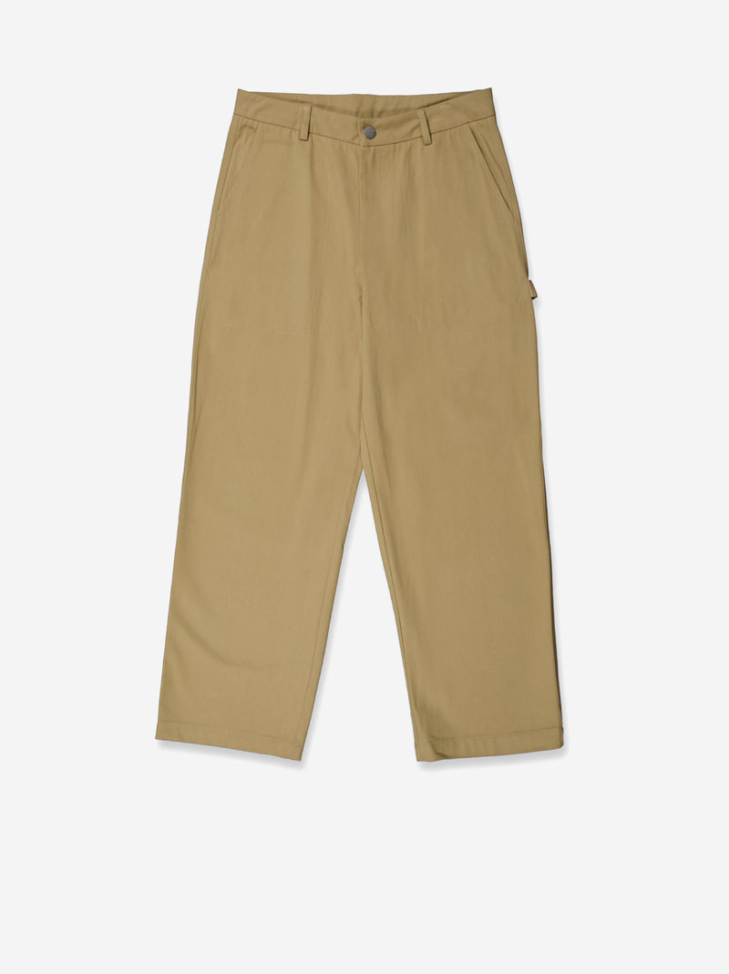 Pantalón recto de vestir en color beige - Carpenter