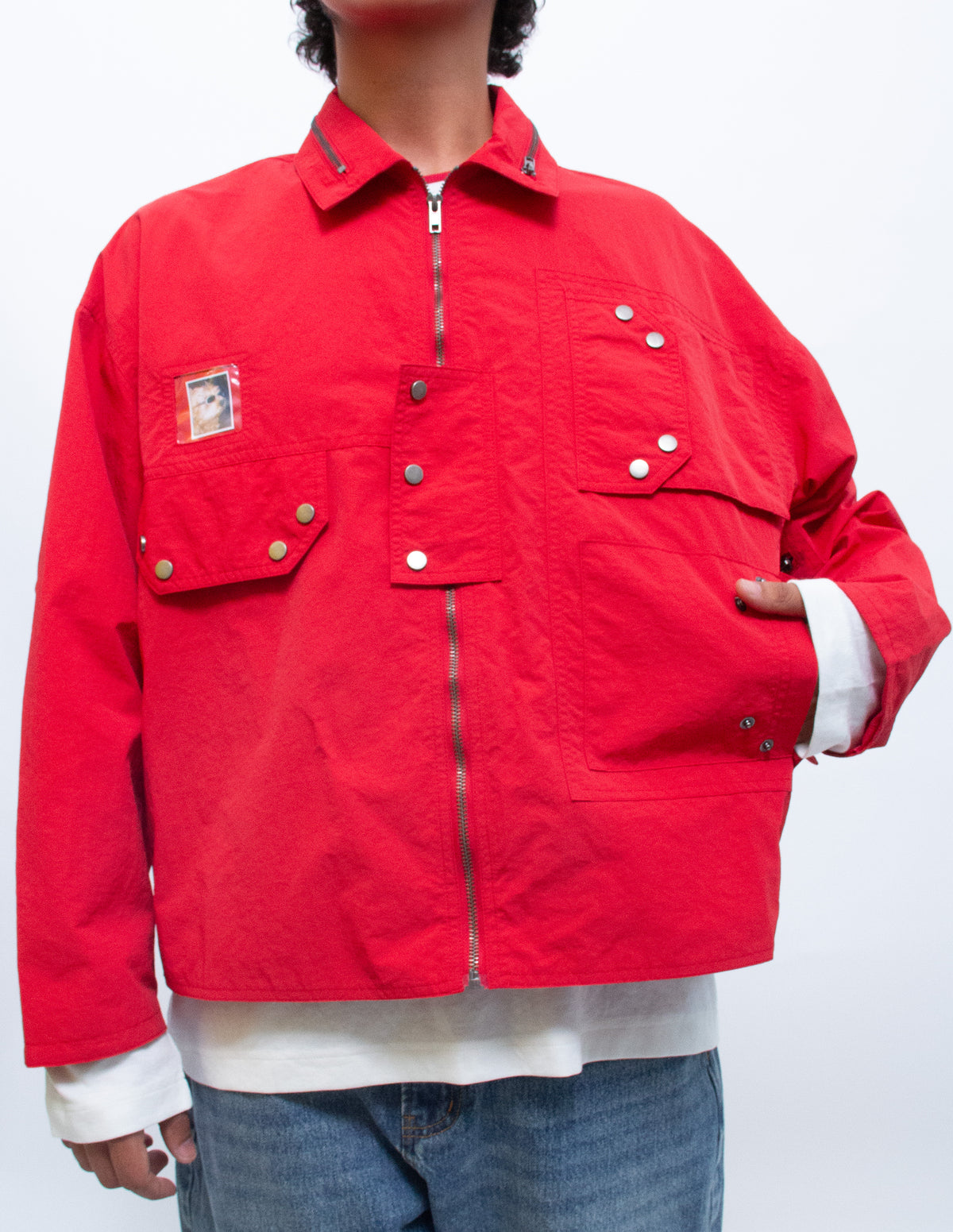 Chaqueta utilitaria roja - Bessete