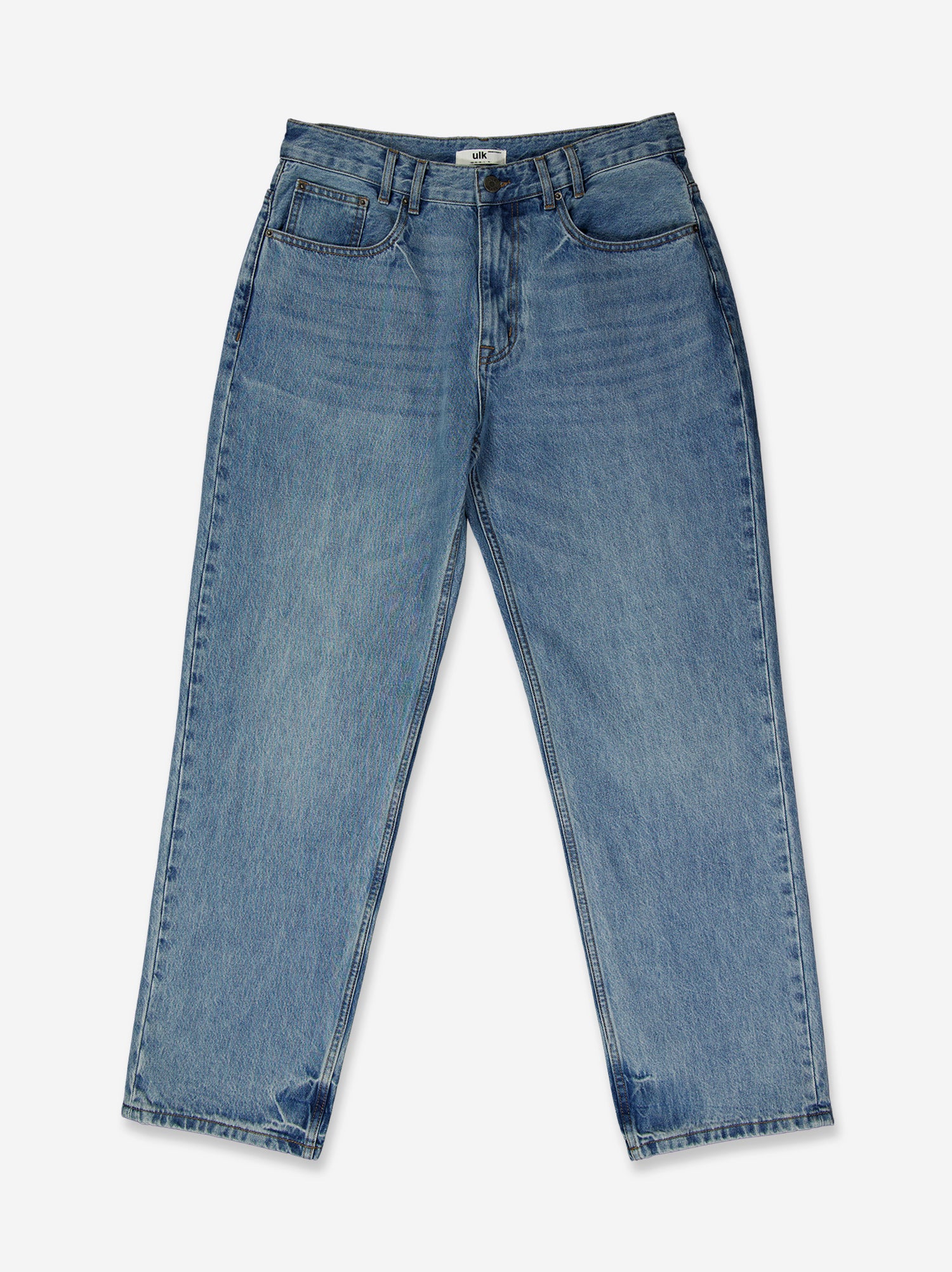 Jeans straight fit efecto lavado Thik
