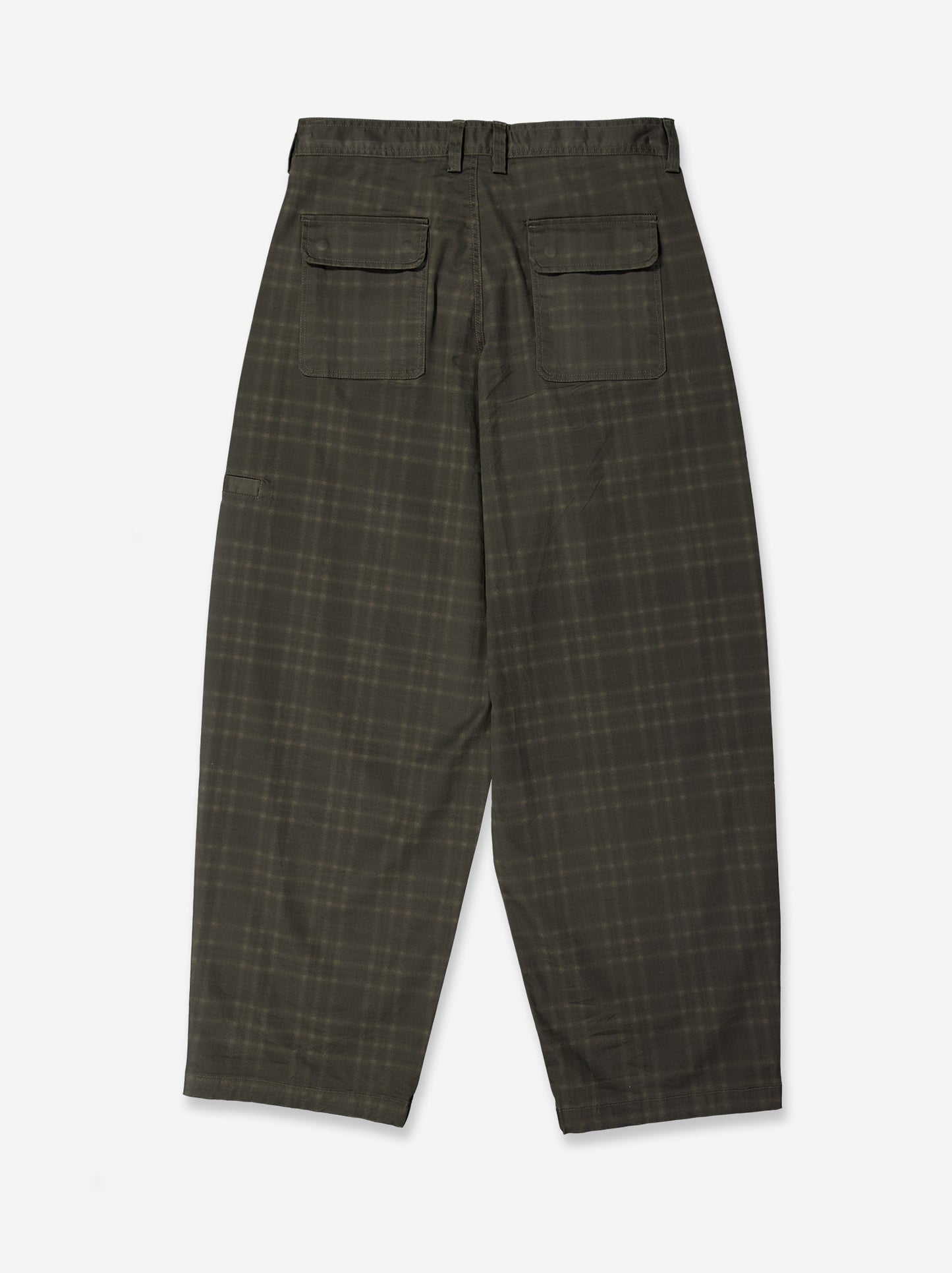 Pantalones relaxed verdes de cuadros - Balloon