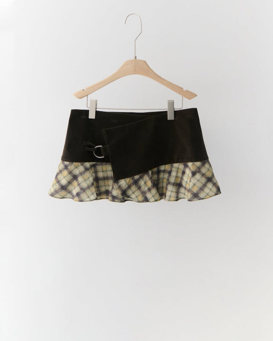 Ruffled Wrap Mini Skirt - Liano