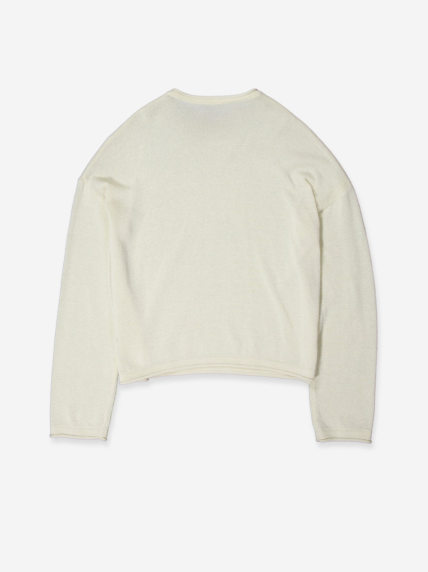 Knit jumper with asymmetrical neck fastening - Flud