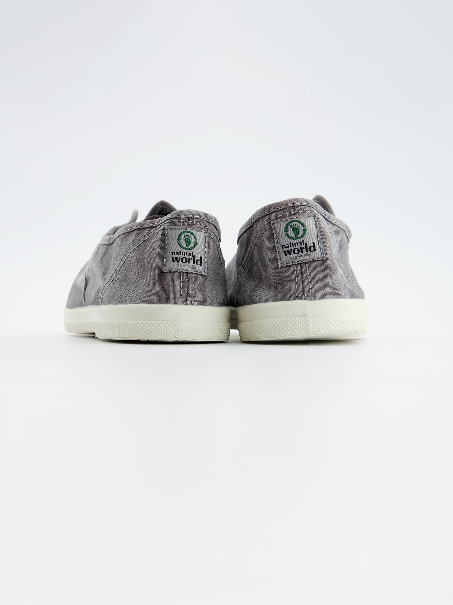 Zapatilla De Lona Gris Lavado - Natural Wold