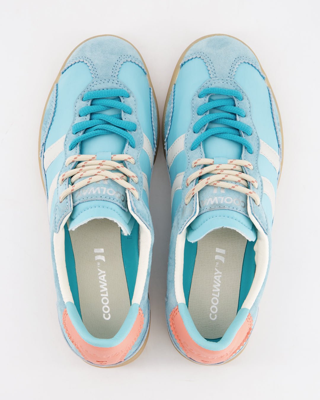 Coolway Kizuna Ice Blue - Zapatillas deportivas de ante y nylon