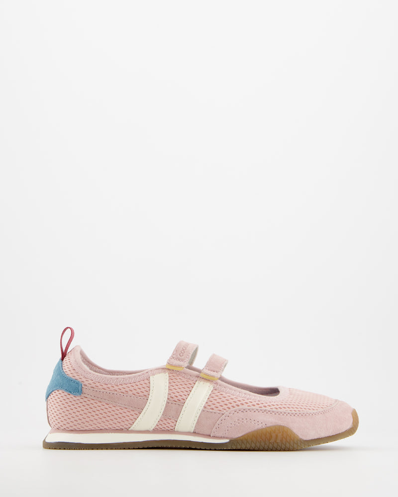 Coolway Bella Pink Sprint - Bailarinas deportivas de ante y malla