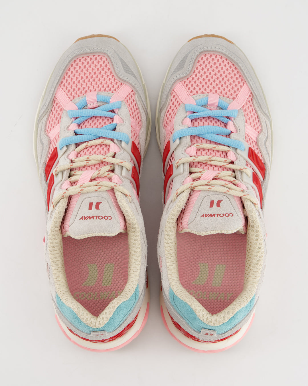 Coolway 2003 Pink Volt - Zapatillas deportivas de ante y malla