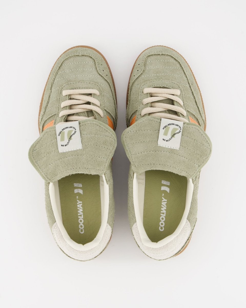 Coolway Silva-X Green Kakhi - Zapatillas de piel
