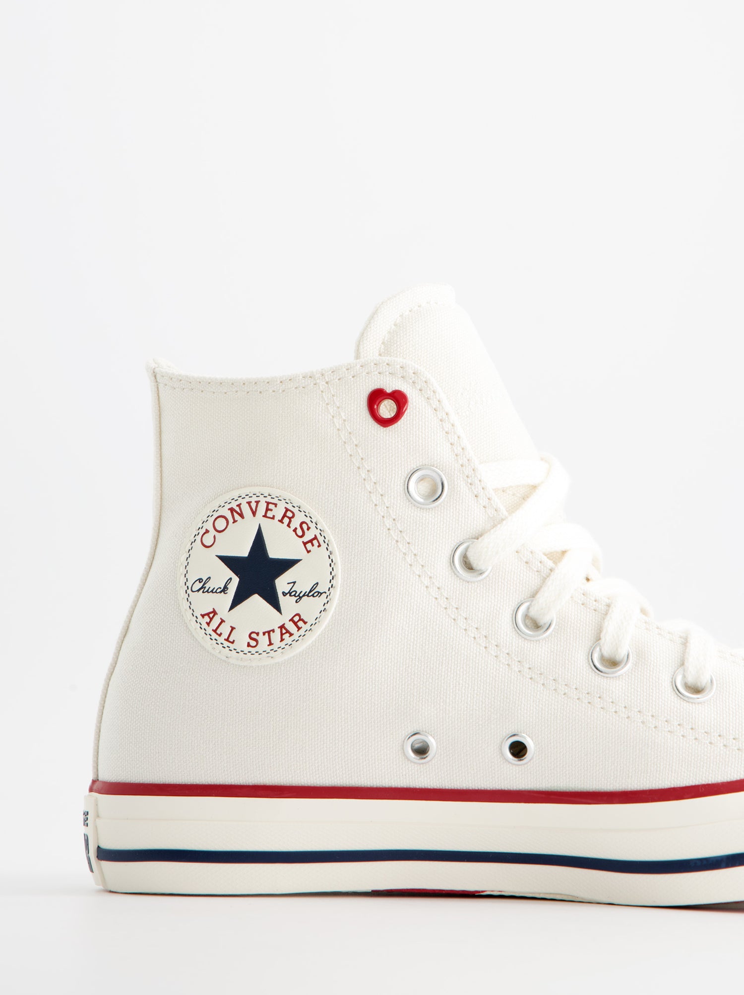 Converse Chuck Taylor All Star Valentines Day - Zapatillas blancas abotinadas