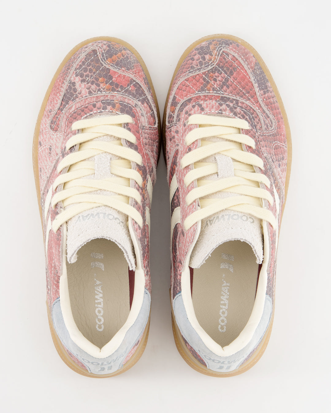 Coolway Goal Pink Mamba - Zapatillas de ante animal print
