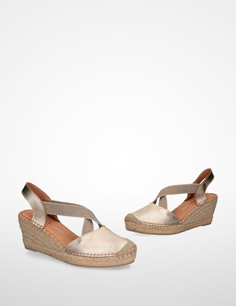 Ulanka Summy - Metallic Wedge Espadrilles