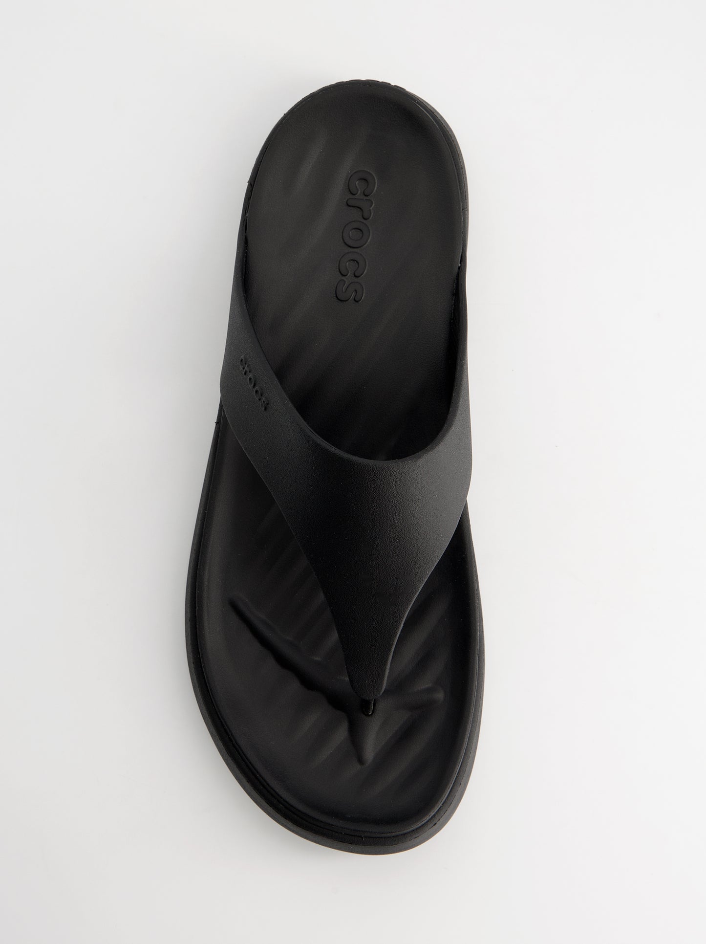 Chanclas negras de dedo tipo thong - Crocs Getaway