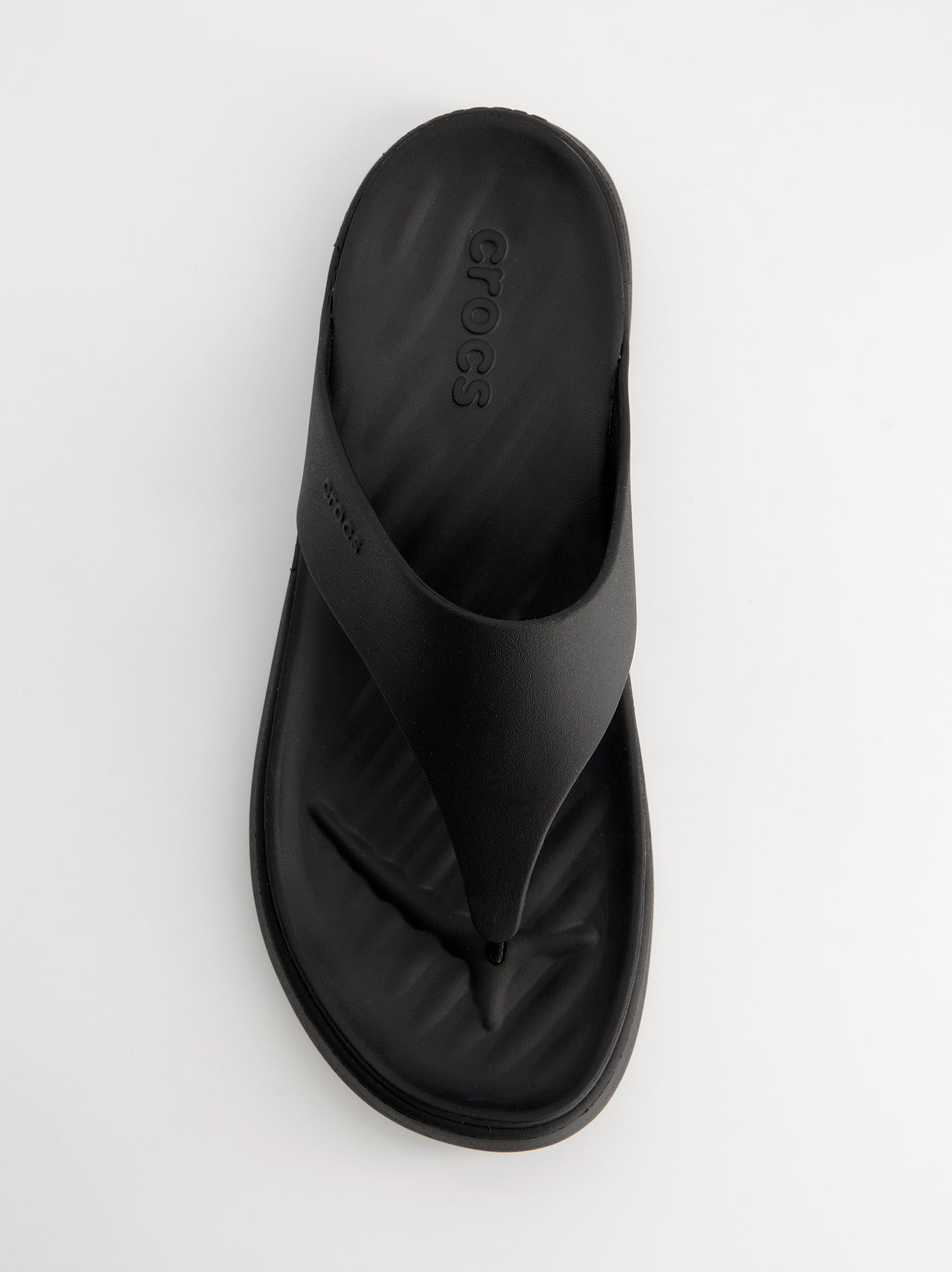 Chanclas negras de dedo tipo thong - Crocs Getaway