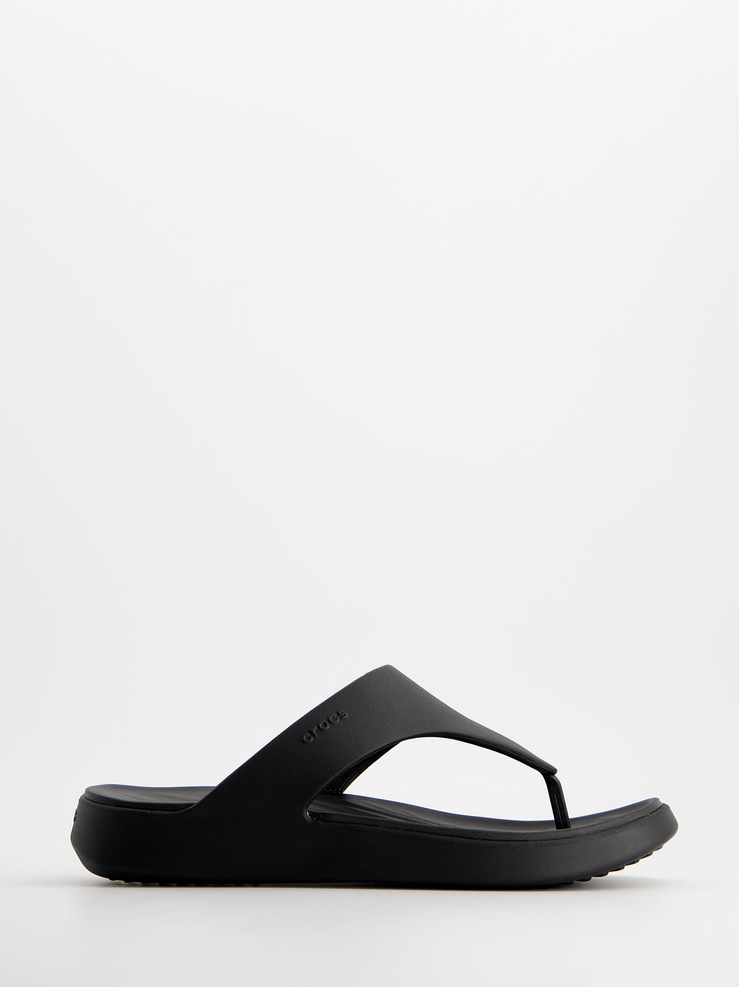 Chanclas negras de dedo tipo thong - Crocs Getaway