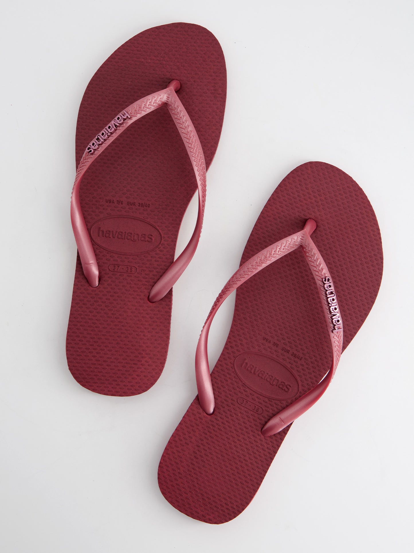 Chanclas Havaianas Slim Logo Granate