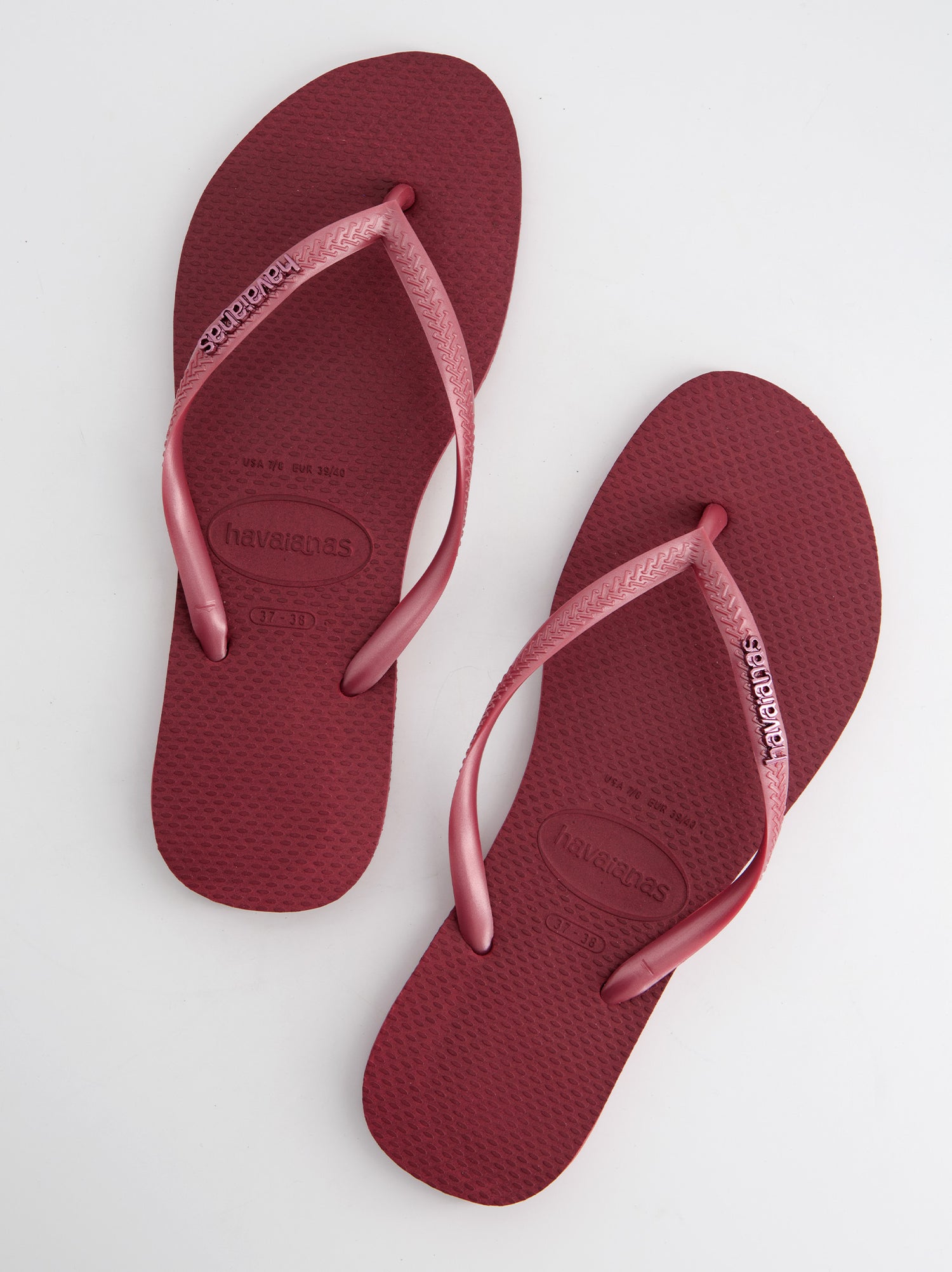 Chanclas Havaianas Slim Logo Granate