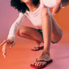 Havaianas Square Logo Metallic Flip Flops