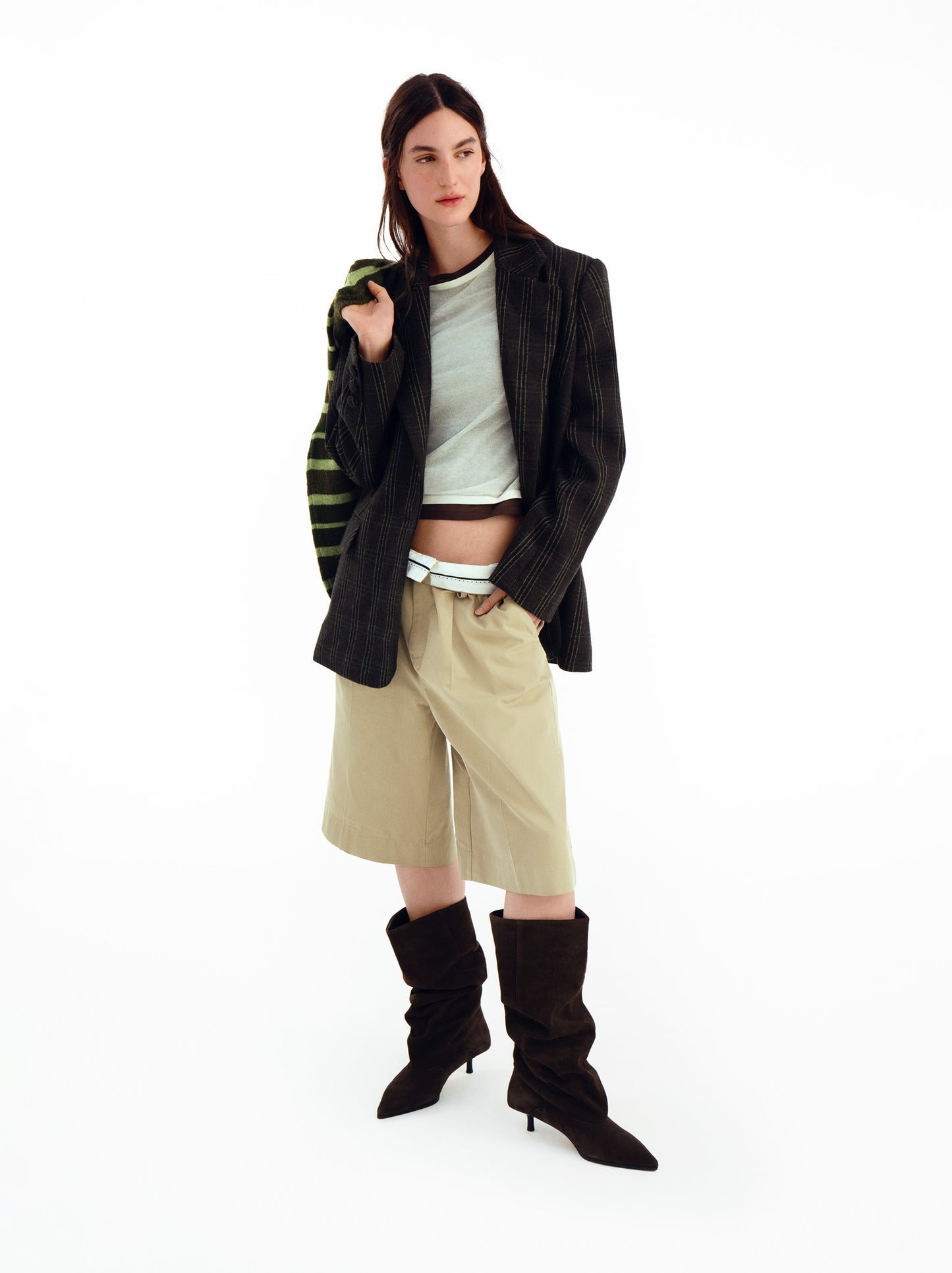 Oversized checked blazer - ULK Java