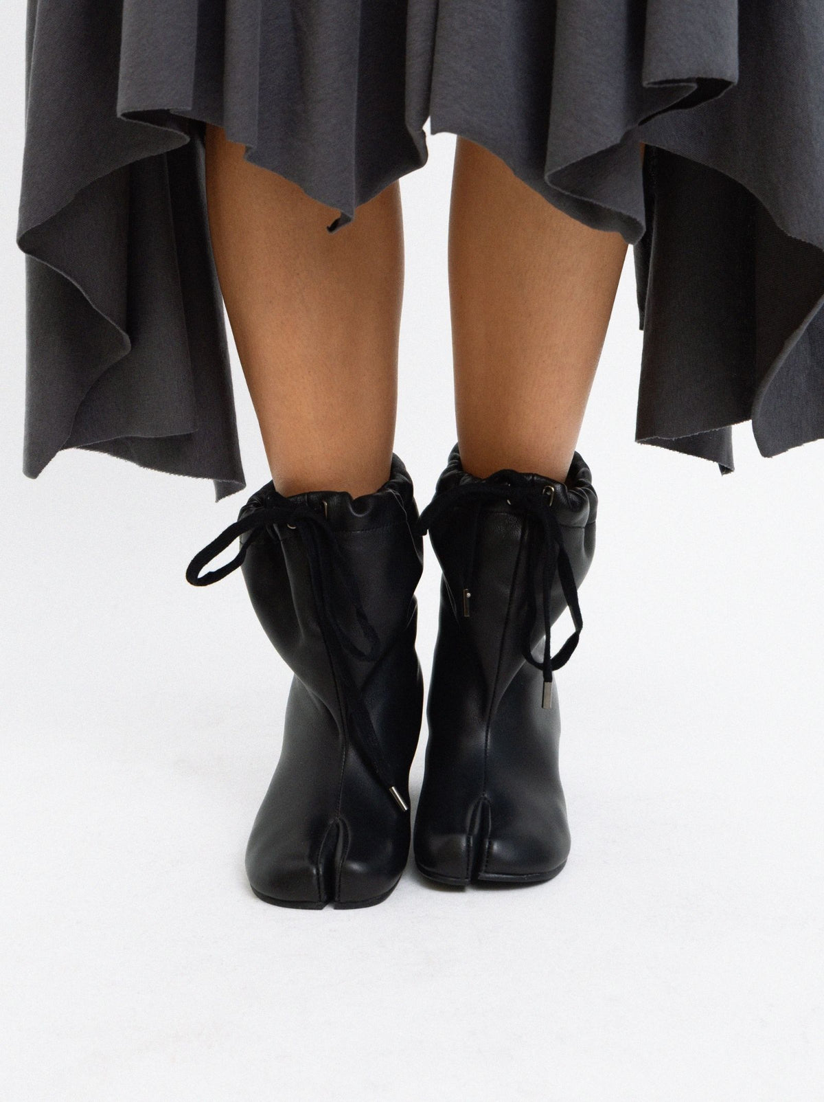 Tabi leather ankle boots - Petite