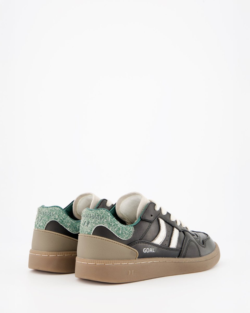 Coolway Goal Ash Black - Leather Sneakers