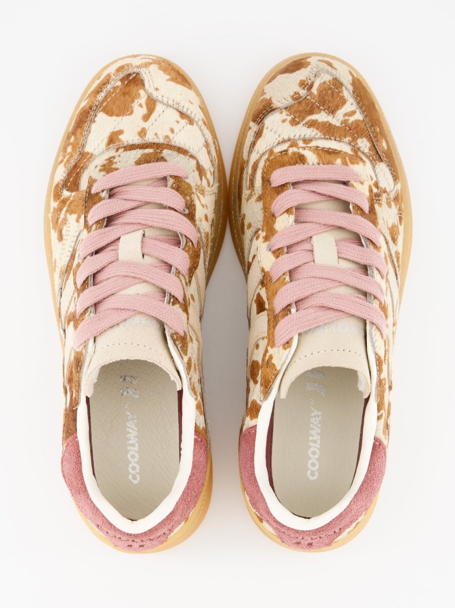 Coolway Goal Moo Splash - Zapatillas de piel animal print