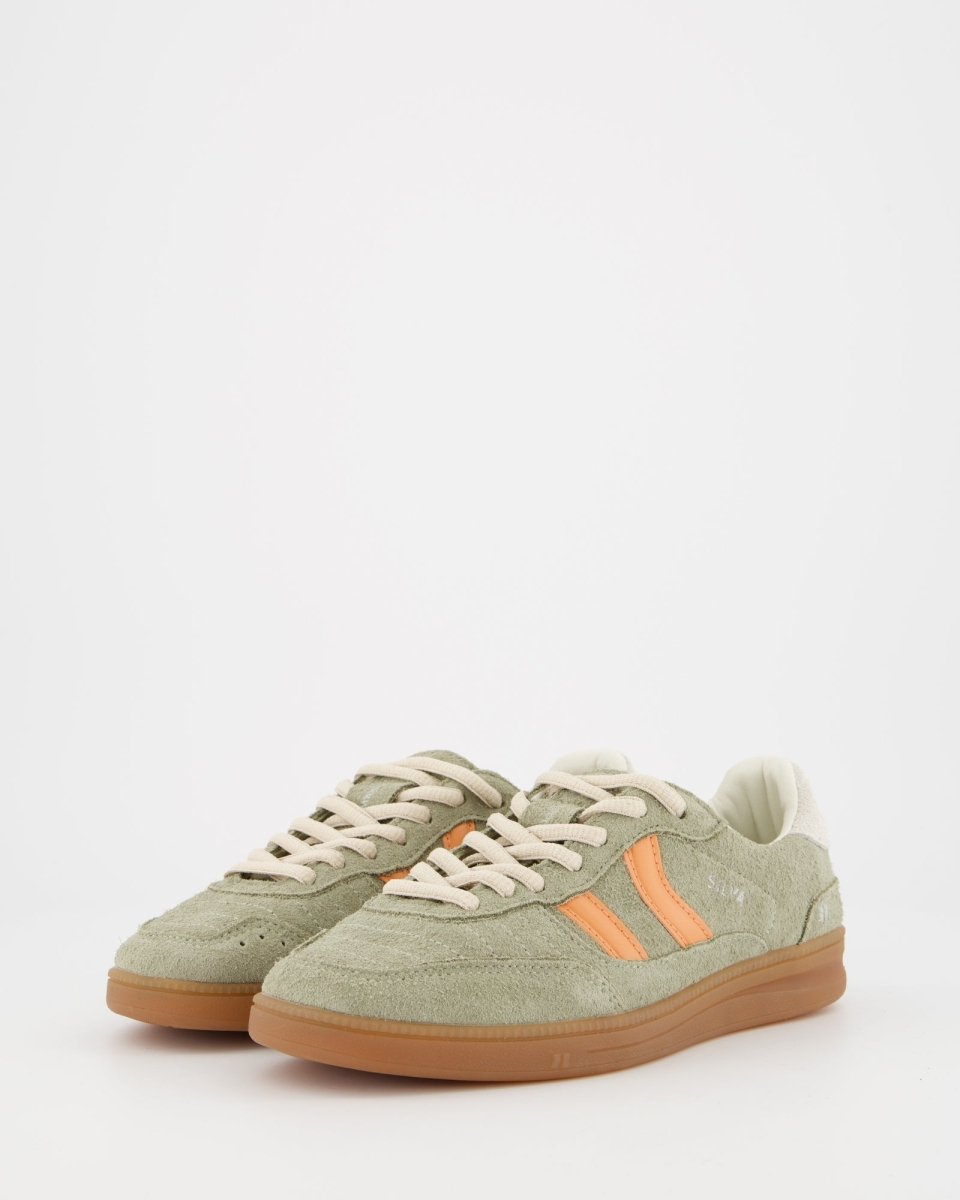 Coolway Silva-X Green Khaki - Leather sneakers