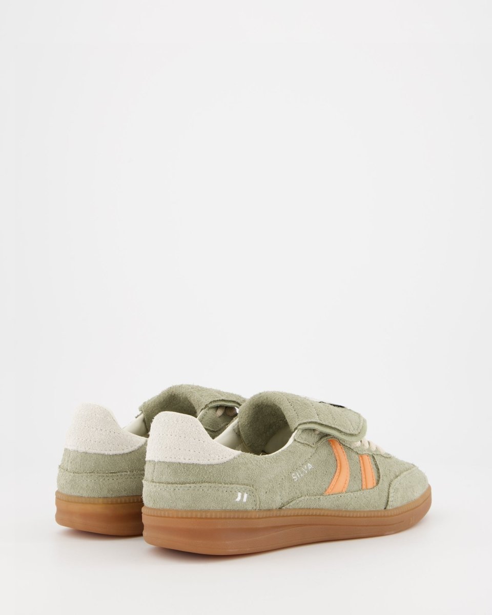 Coolway Silva-X Green Khaki - Leather sneakers