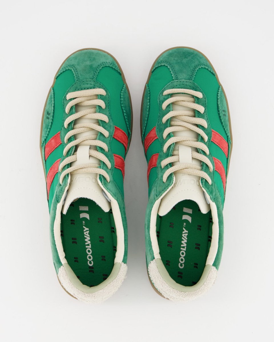 Coolway Kizuna Washed Green - Zapatillas de piel