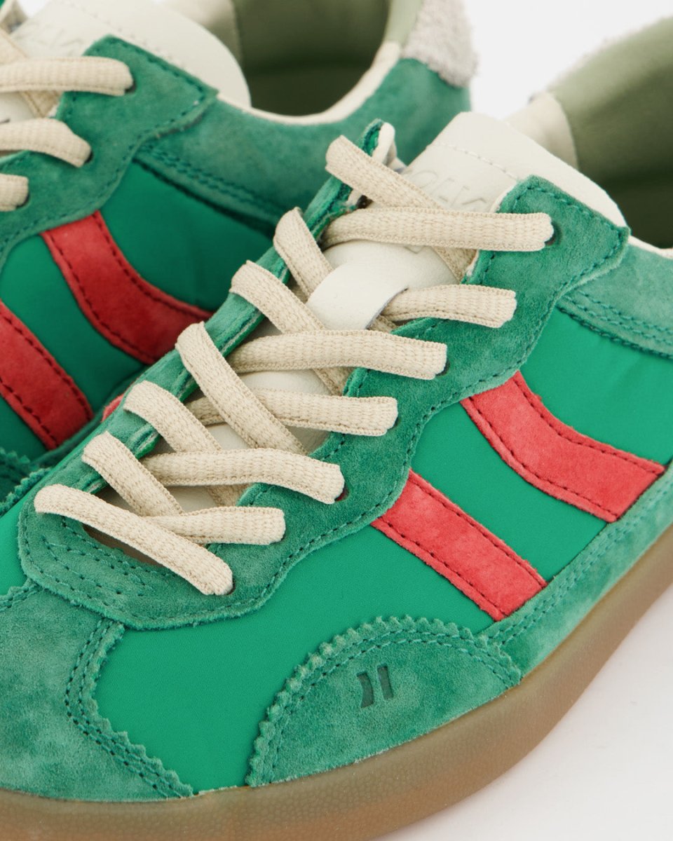 Coolway Kizuna Washed Green - Zapatillas de piel