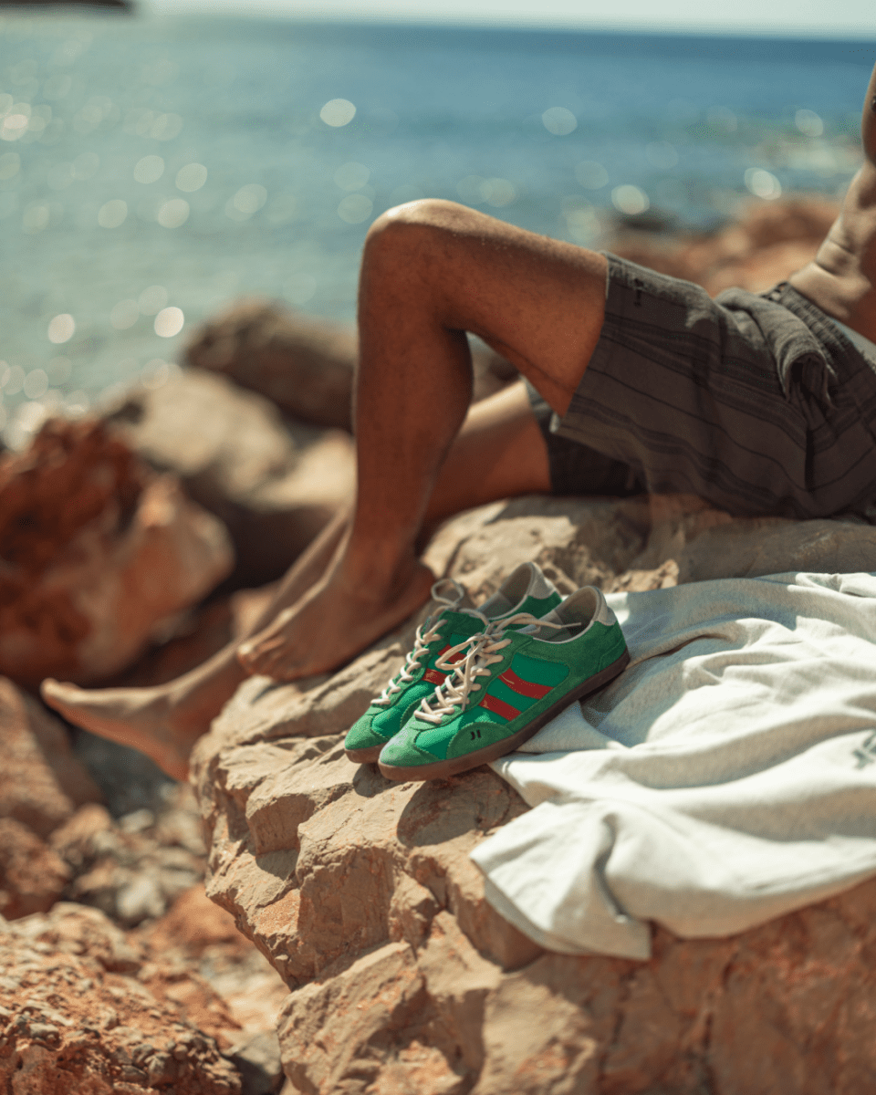 Coolway Kizuna Washed Green - Zapatillas de piel
