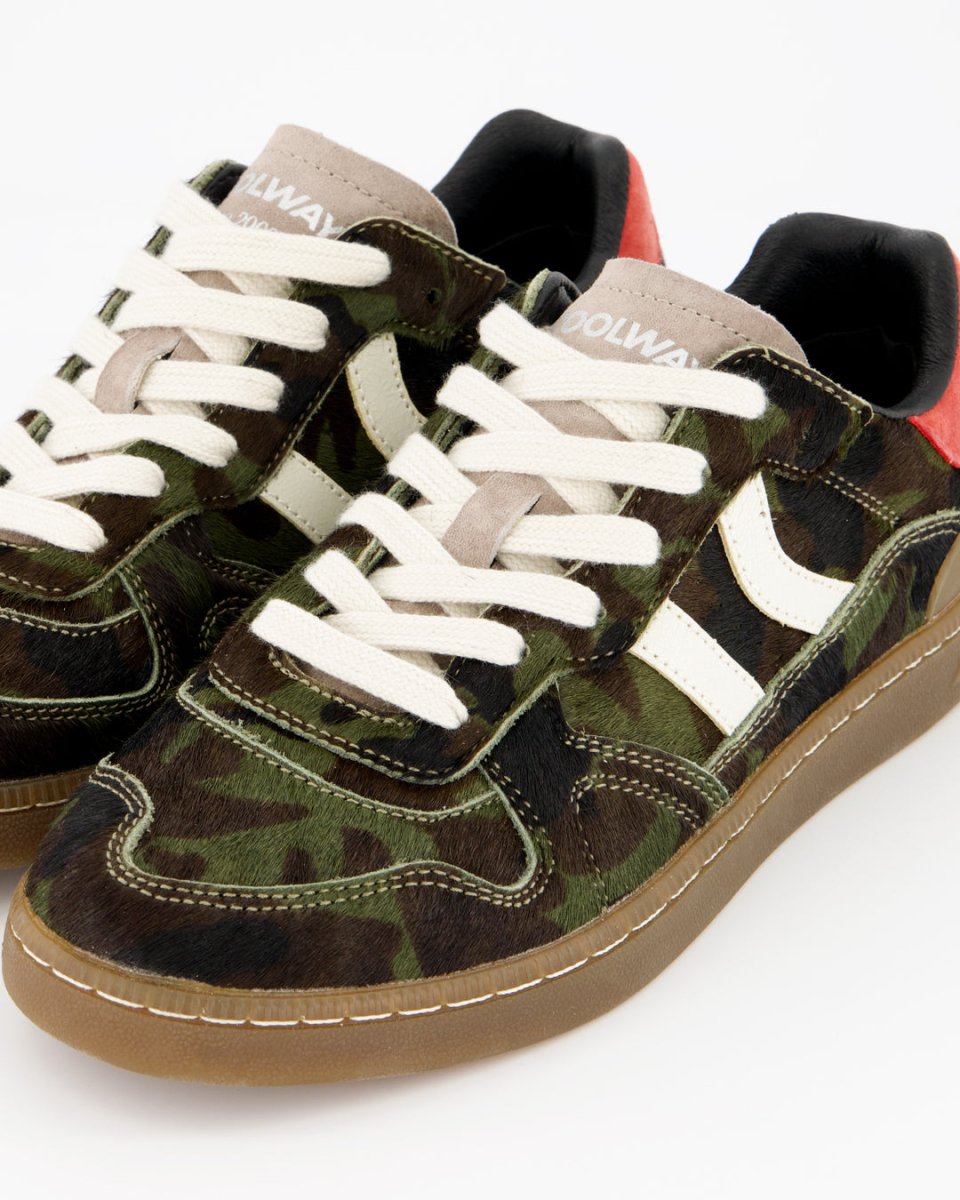 Coolway Goal Army Motion - Leather trainers