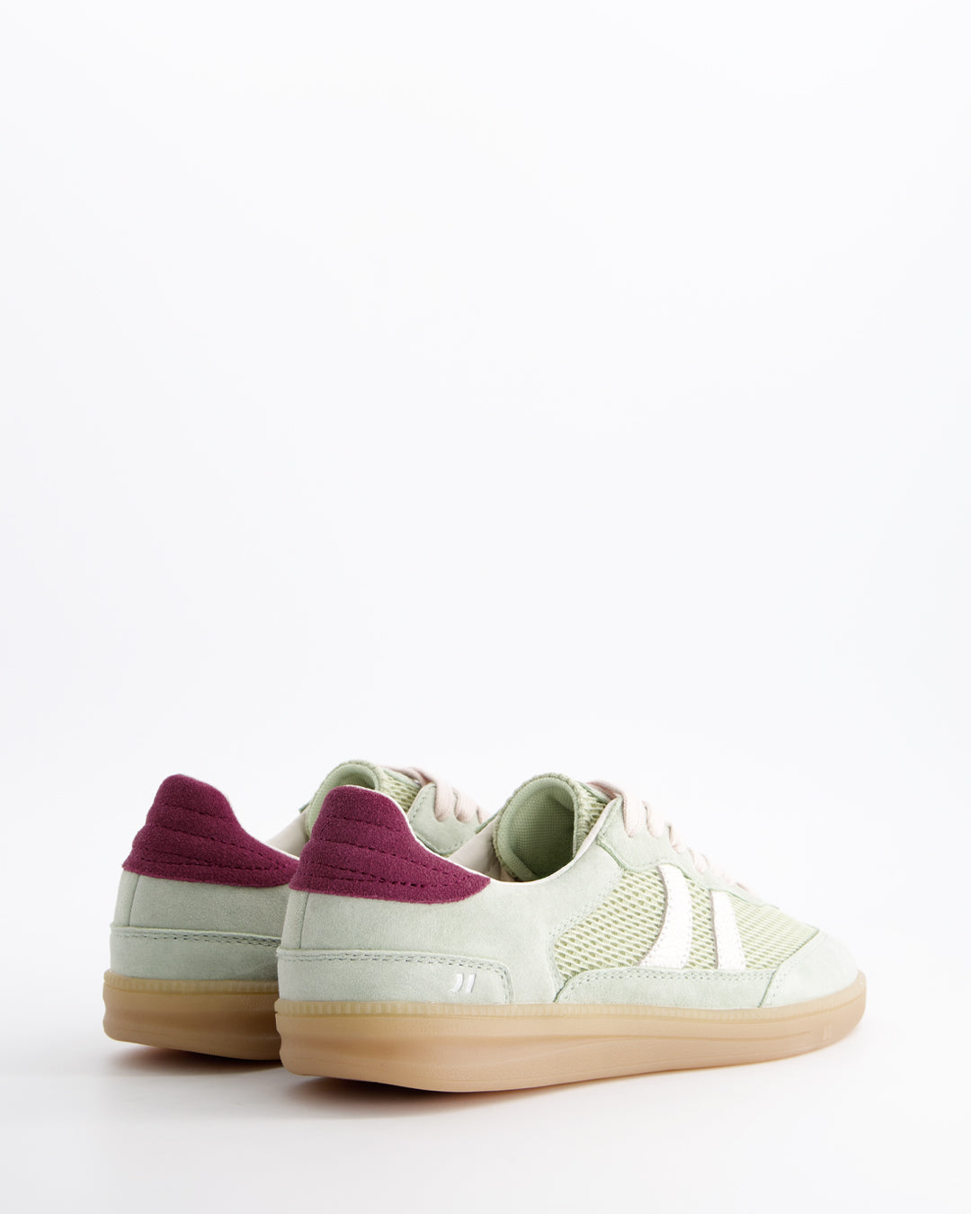 Coolway Baresi Lux Mint - Mesh-effect suede sneakers