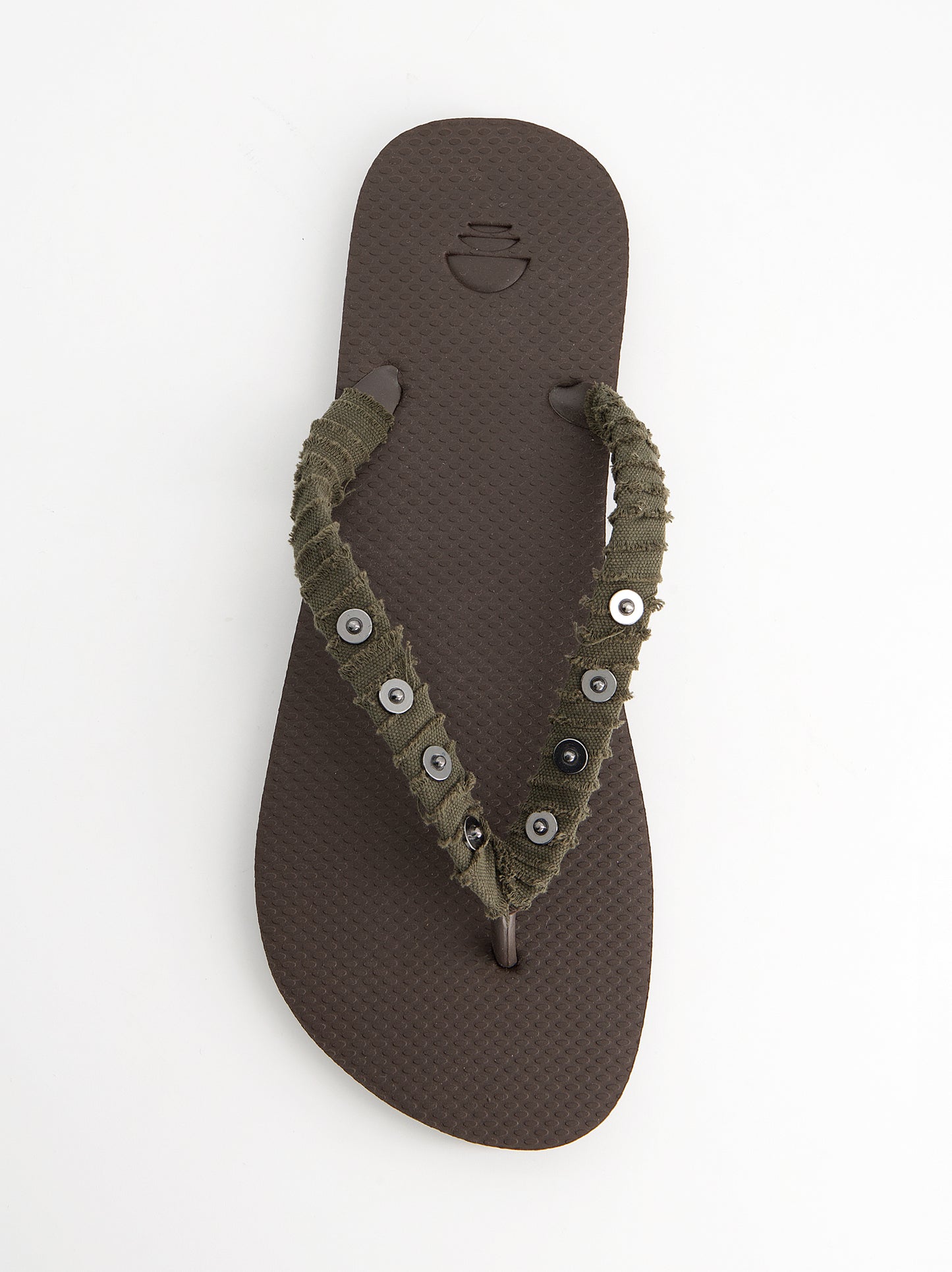Chanclas revestidas en tejido y detalles metálicos - Jagger