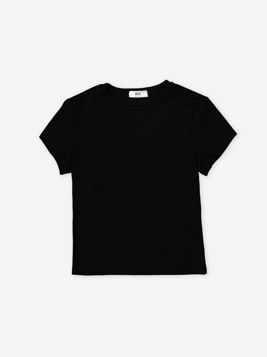 Camiseta negra de manga corta - Limo